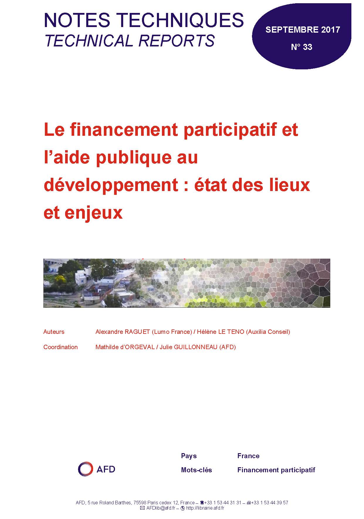 Le financement participatif et l'aide publique au développement 