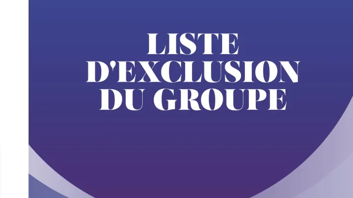 Liste d'exclusion 