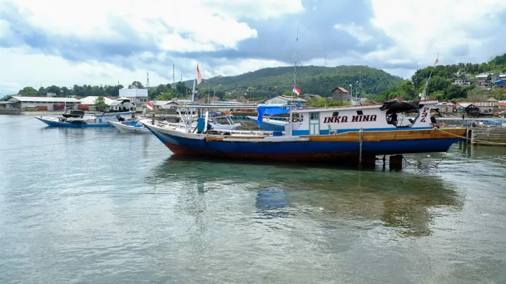 bateau zone cotiere indonesie 