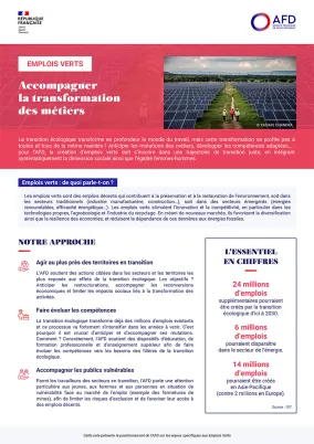 Note de positionnement Emplois verts